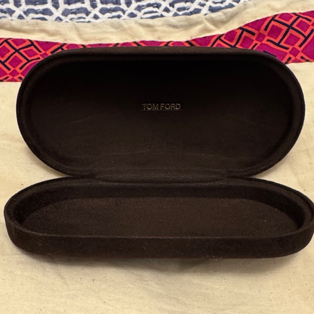 Tom Ford Dark Brown Eyeglass hard Case